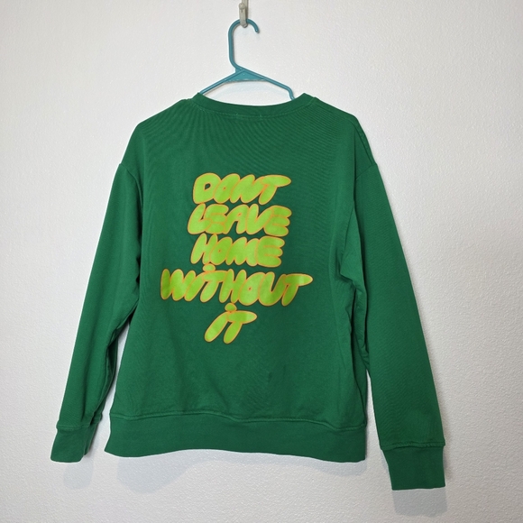 The Mayfair Group Compassion Graphic Sweatshirt In Green - Picture 9 of 10